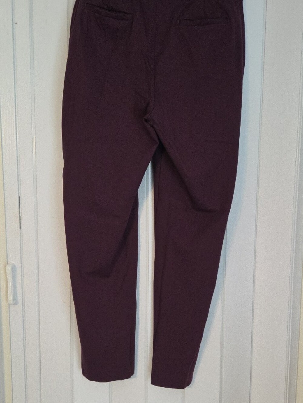 Women’s Slim Ponte Pants in Deep Berry - Picture 4 of 6